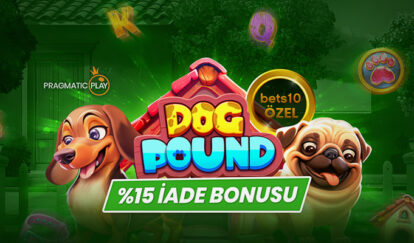 YENİ SLOTTAN FREE SPİN + İADE dog pound %15 iade bonusu